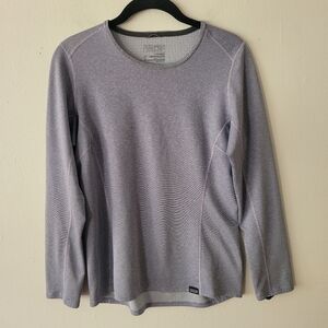 Patagonia Women's‎ Capilene Midweight Crewneck Small Lavender Purple Long Sleeve